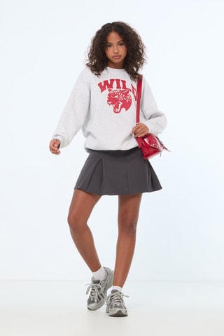 Sweater Oversized - Gemêleerd Grijs