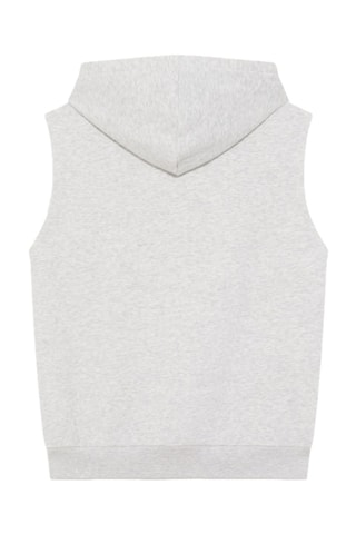 Mouwloze Sweater met Capuchon - Grijs