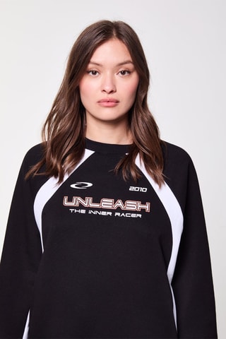 Oversized sweater - Zwart