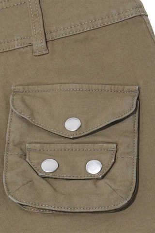 Short Hoge Taille - donkerkaki