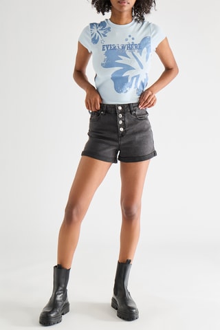 Spijkershort - Zwart