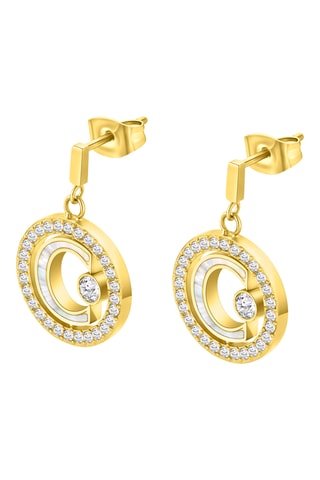 Pendientes Marque - Chapado en oro amarillo y nácar