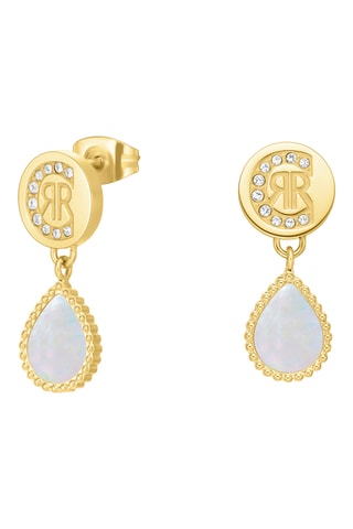 Pendientes Eletra - Chapado en oro amarillo y nácar