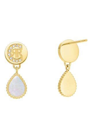 Pendientes Eletra - Chapado en oro amarillo y nácar