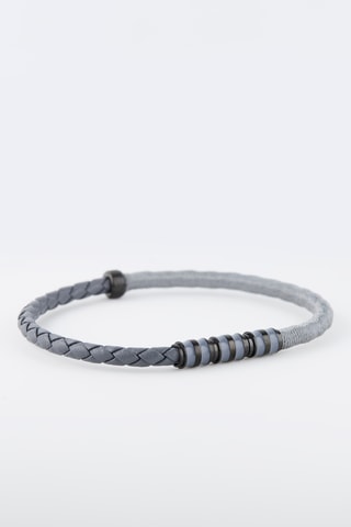 Pulsera - Chapado en ion negro y seda