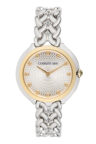 Reloj de cuarzo de acero Maira - Plateado