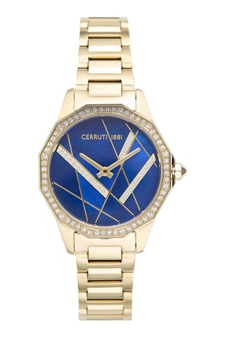 Reloj de cuarzo de acero Jesina - Dorado
