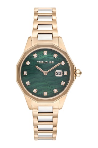 Reloj de cuarzo de acero Jesina - Plateado y dorado