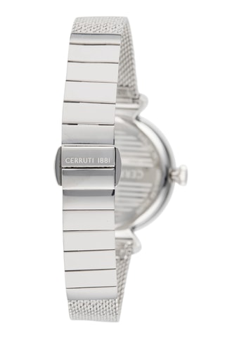 Reloj de cuarzo de acero Cerrisi - Plateado