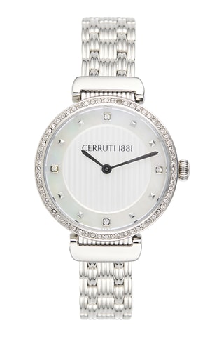 Reloj de cuarzo de acero Maira - Plateado