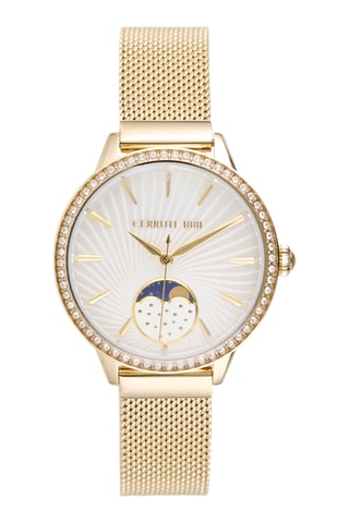 Reloj de cuarzo de acero Rosara - Rosa dorado