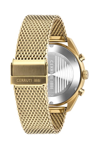 Reloj de cuarzo de acero Razzuolo - Cronógrafo - Dorado y negro