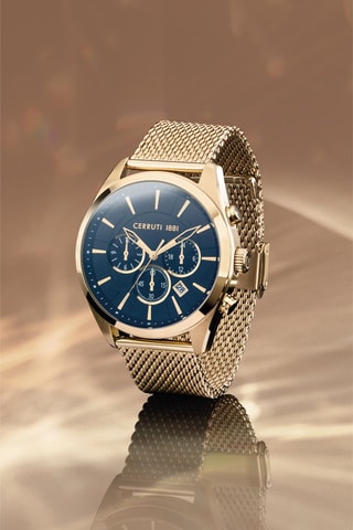 Reloj de cuarzo de acero Razzuolo - Cronógrafo - Dorado y negro