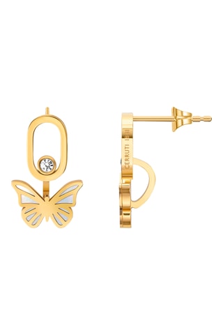 Pendientes CRR Butterfly - Chapado en oro amarillo y nácar