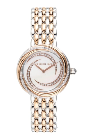 Reloj de cuarzo de acero Reiti - Plateado y dorado