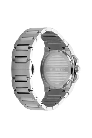 Reloj de cuarzo de acero Lucardo - Plateado y rosa dorado