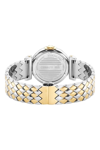 Reloj de cuarzo de acero Sesia - Dorado y plateado