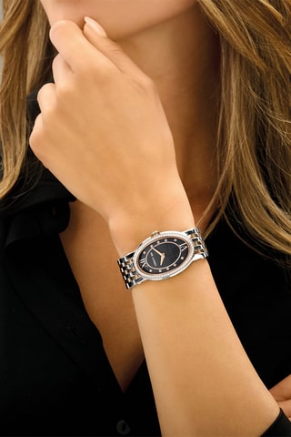 Montre à quartz en acier Norcia - Argenté et doré rose