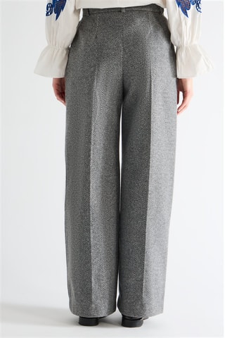 Pantalon taille haute - Gris