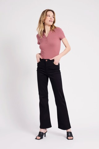 Pantalon taille haute - Noir