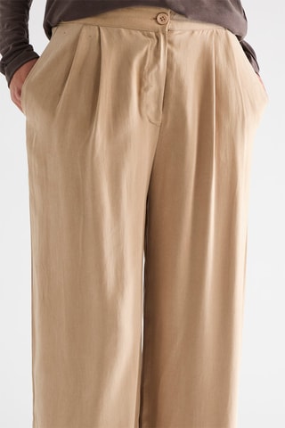 Pantalon taille haute - Camel