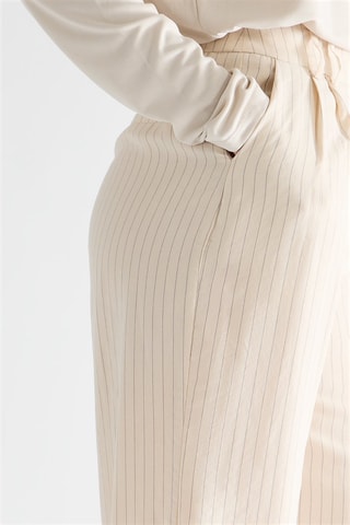 Pantalon taille haute - Beige