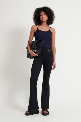 Pantalon taille haute - Noir