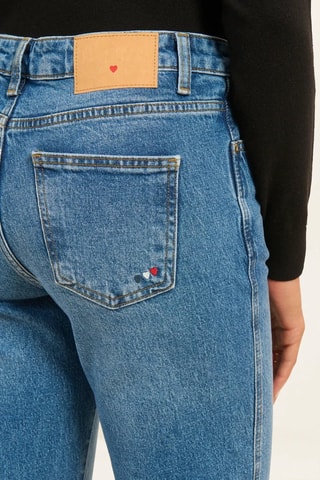 Jean taille haute - Bleu foncé