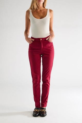 Jean taille haute - Rouge