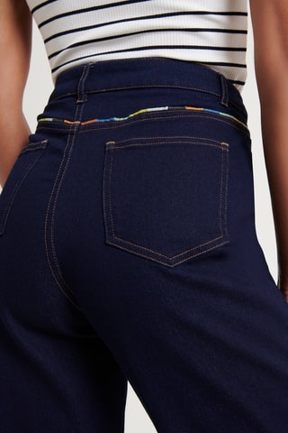 Jean taille haute - Bleu foncé