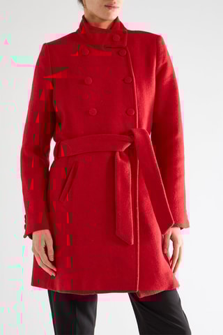 Manteau en laine - Rouge