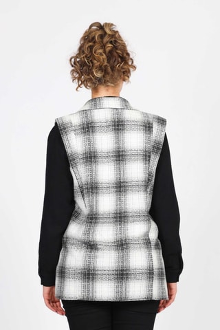 Veste sans manches - Blanc et noir