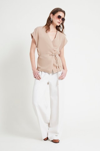 Top portefeuille - Marron clair