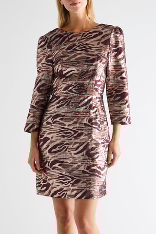 Robe - Beige et marron