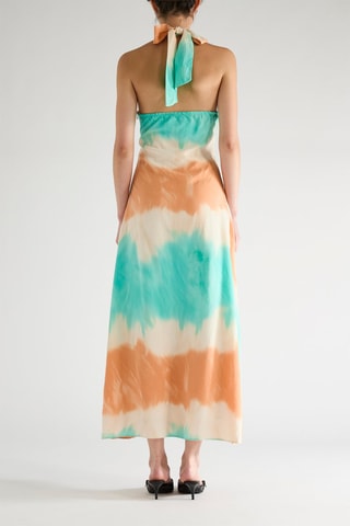 Robe - Beige et bleu