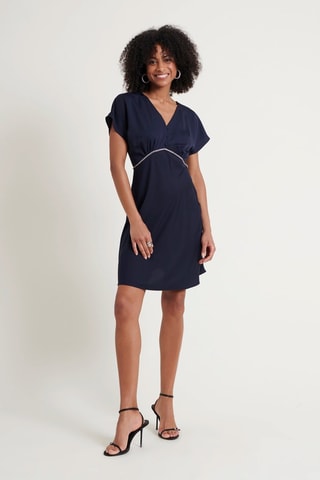 Robe droite - Bleu foncé