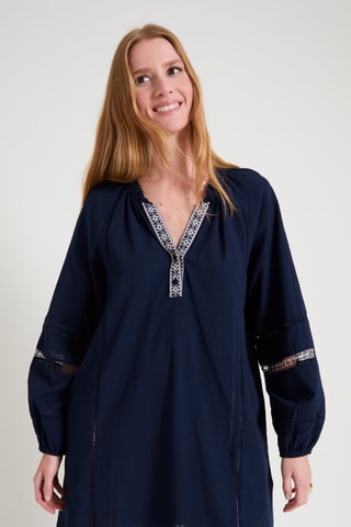 Robe droite - Bleu marine