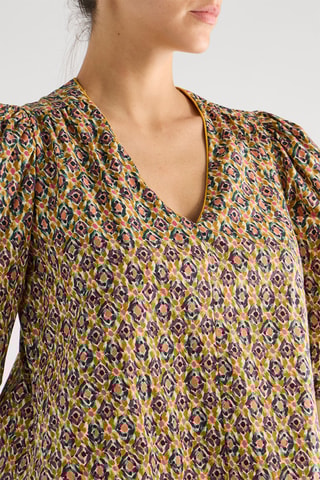 Robe taille basse - Marron clair