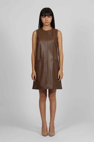 Robe trapèze - Marron