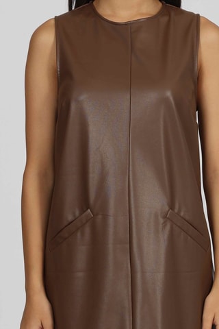 Robe trapèze - Marron