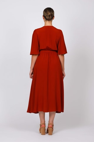 Robe portefeuille - Rouge brique