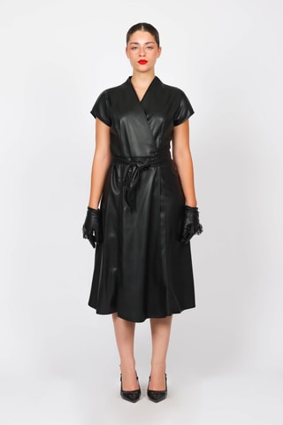 Robe portefeuille - Noir