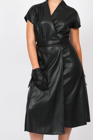 Robe portefeuille - Noir