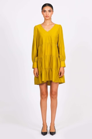 Robe trapèze - Jaune