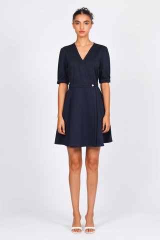 Robe portefeuille - Bleu marine