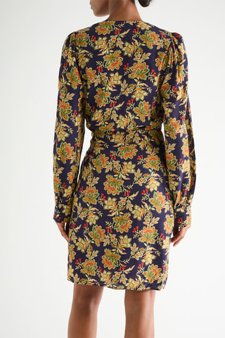 Robe portefeuille - Bleu marine