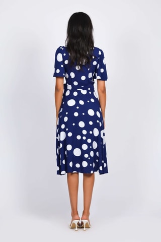 Robe portefeuille - Bleu marine