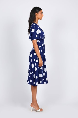 Robe portefeuille - Bleu marine