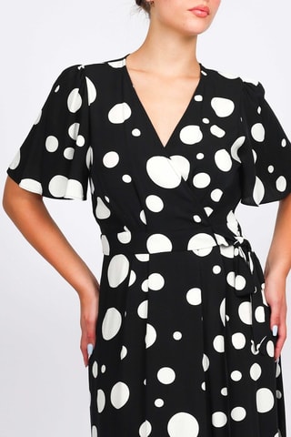 Robe portefeuille - Noir