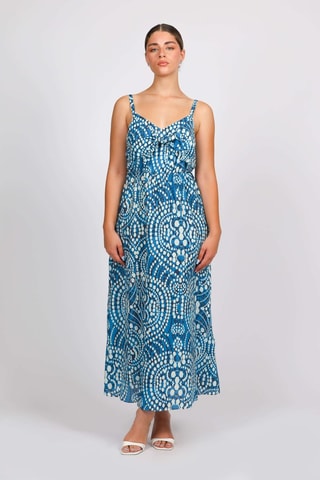 Robe longue - Bleu cobalt